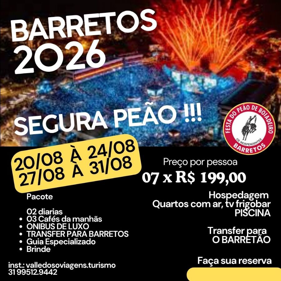 BARRETOS 2026  - SEGUUUUUURA  PEÃO 